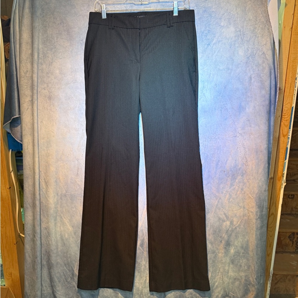 Classic Stretch Black Pinstripe Women's Pants